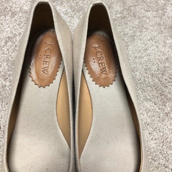 Beige J Crew Wedge - Woven Heel - Picture 2 of 4